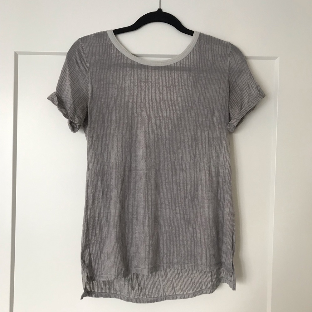 Grey lululemon T-shirt w/ open back